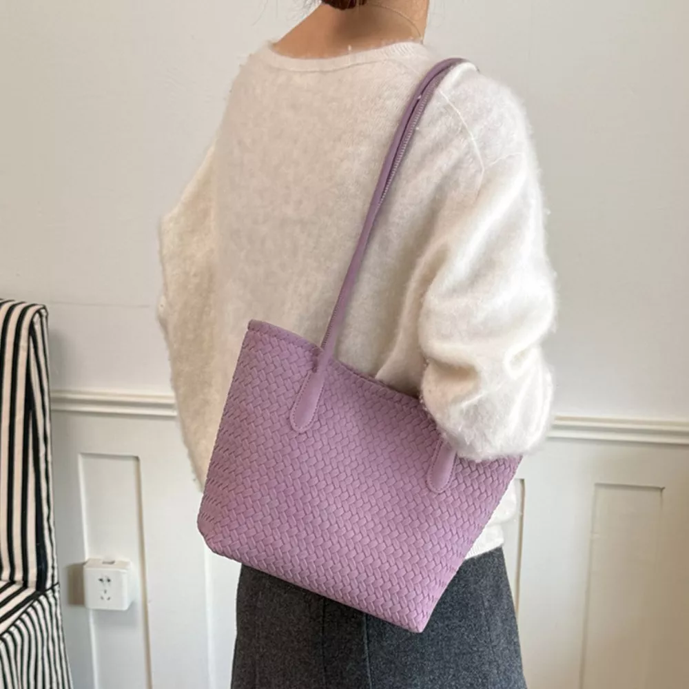Woven Texture Shoulder Bag, image 6