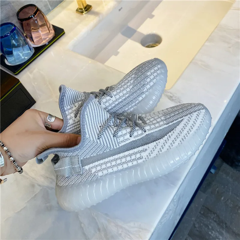 Mesh Lace-Up Platform Athletic Shoes, image 3