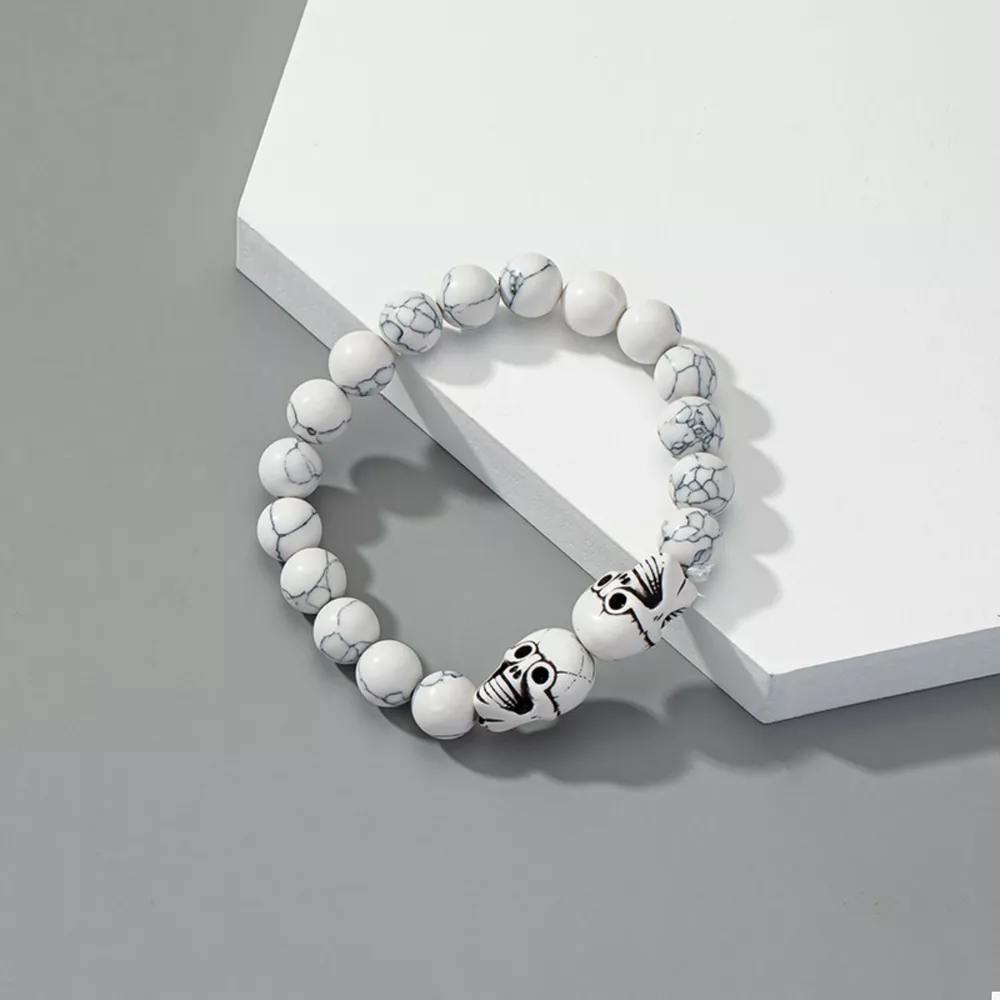 Halloween Skull Beaded Bracelet, image 4
