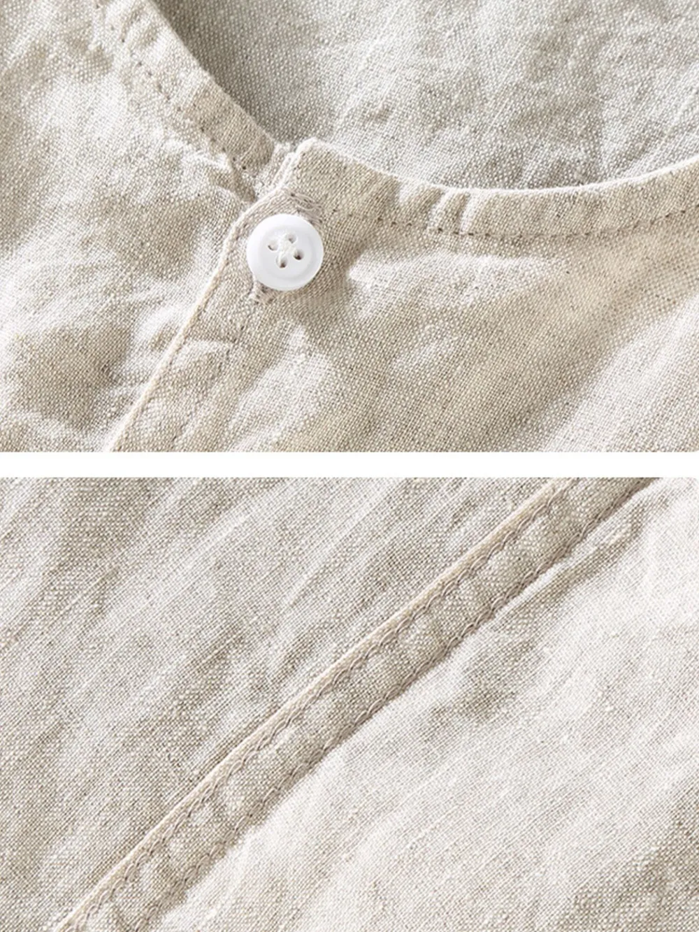 Men's Plus Size Round Neck Short Sleeve Blouse, image 4
