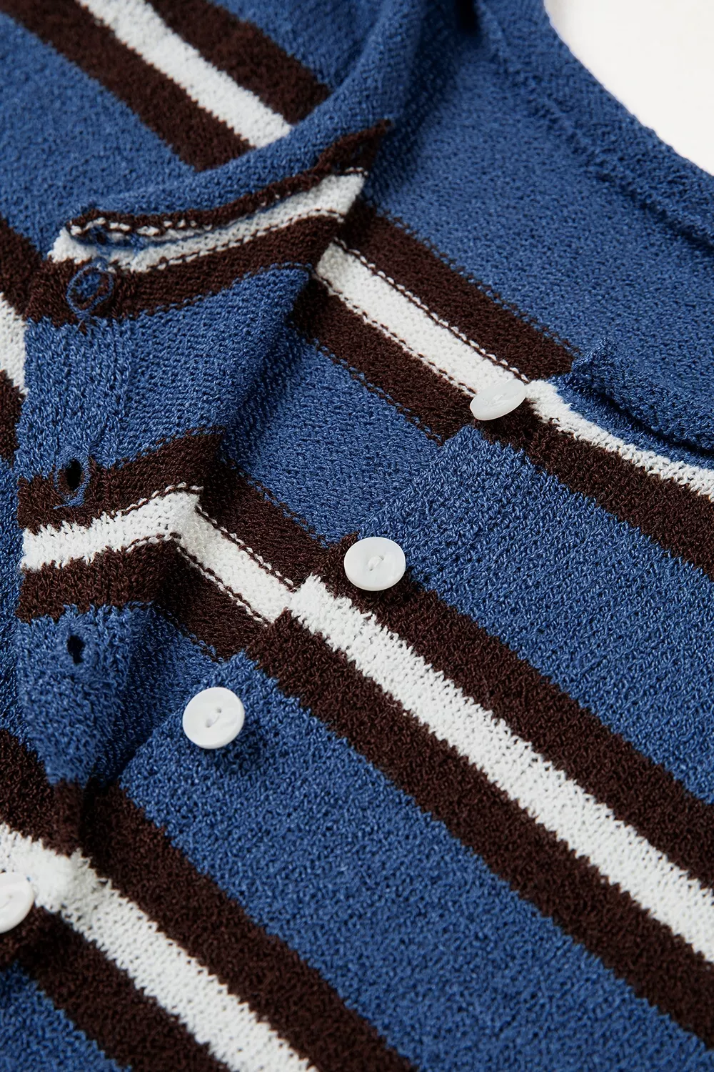 Stripe Striped Drop Shoulder Button Cardigan, image 13