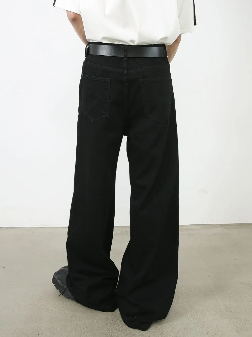 Men's Mid Rise Wide Leg Jeans, image 3