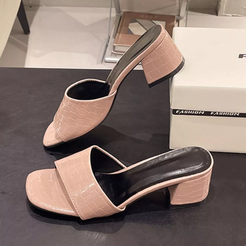 Open Toe Block Heels Sandals, image 7