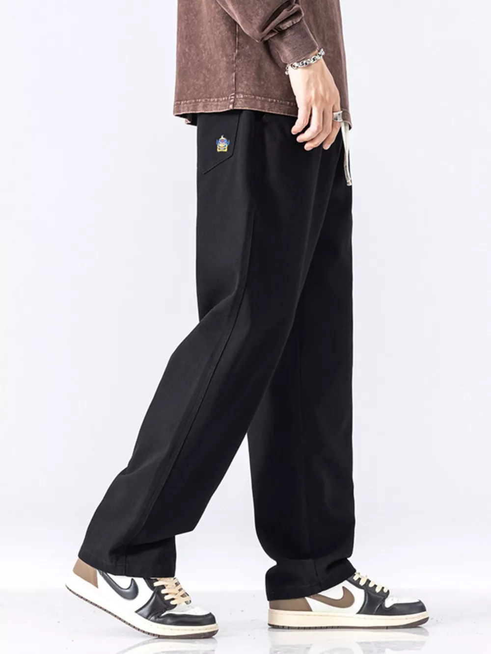 Men's Full Size Casual Loose-Fit Drawstring Pants Plus Size, image 3
