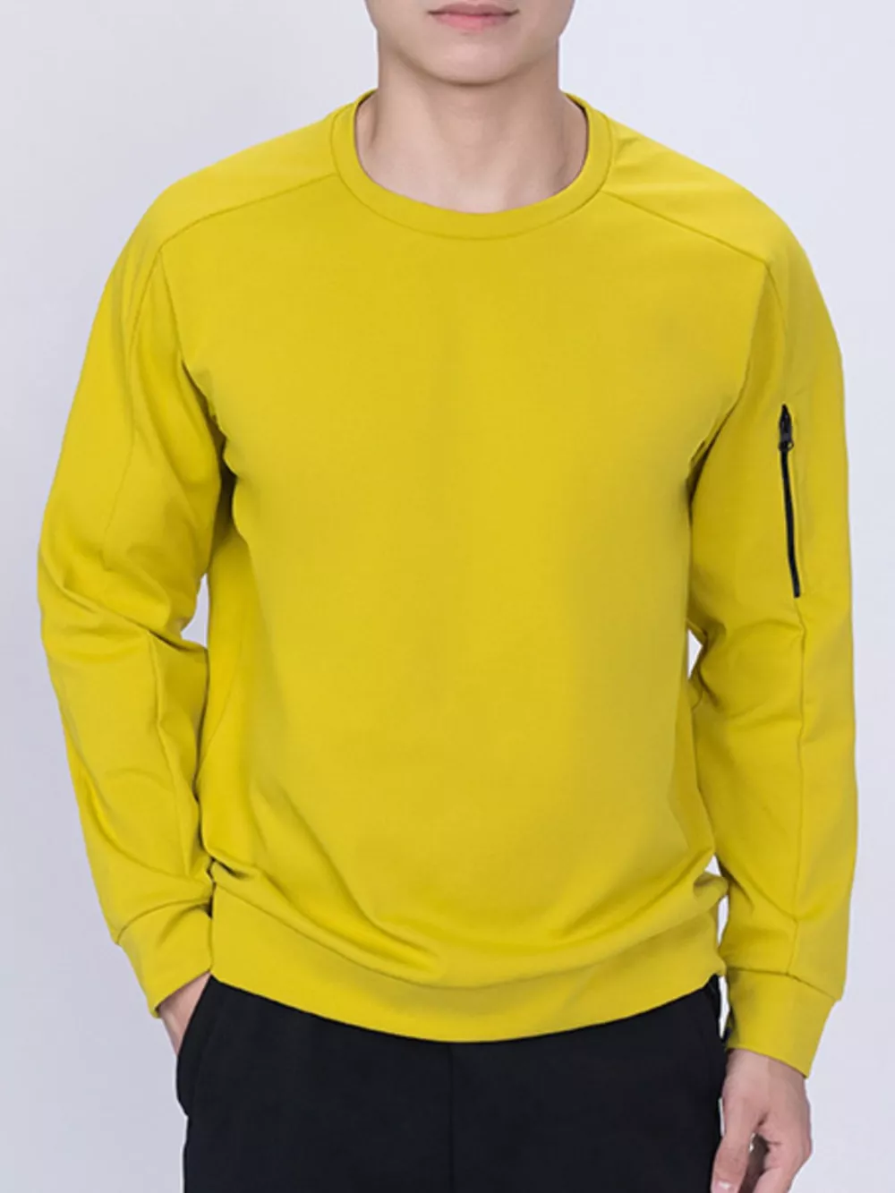 Men's Plus Size Round Neck Long Sleeve Sweatshirt, image 5