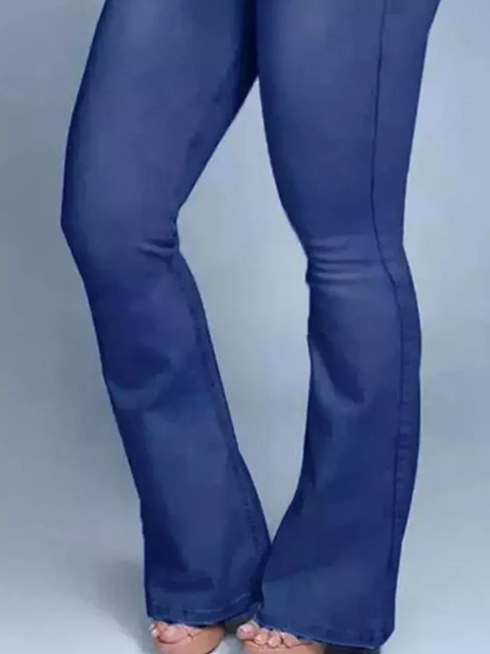 Full Size Wash High-Waisted Flare Jeans Plus Size, image 9