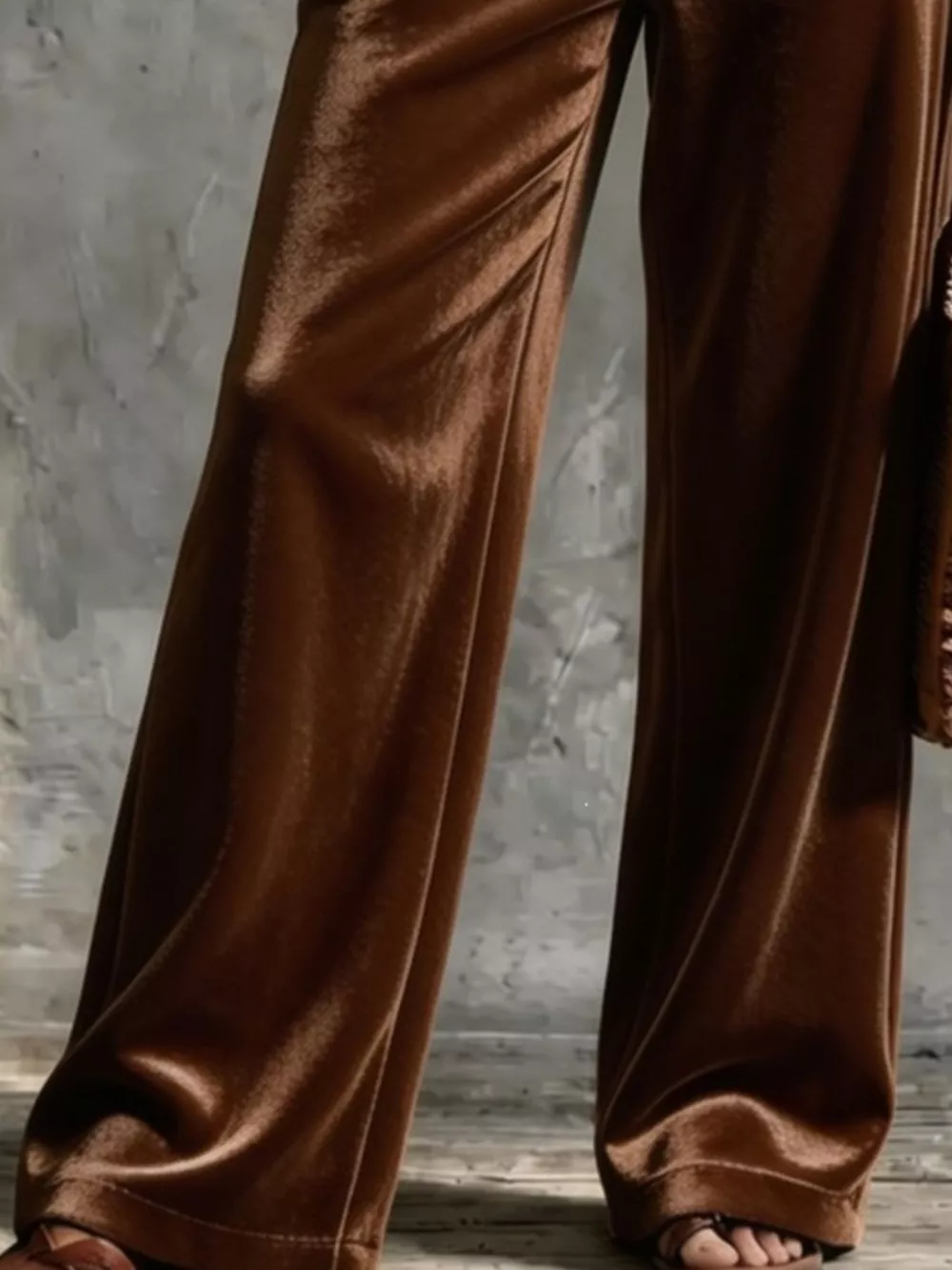 Full Size Velvet Wide-Leg Pants Plus Size, image 12