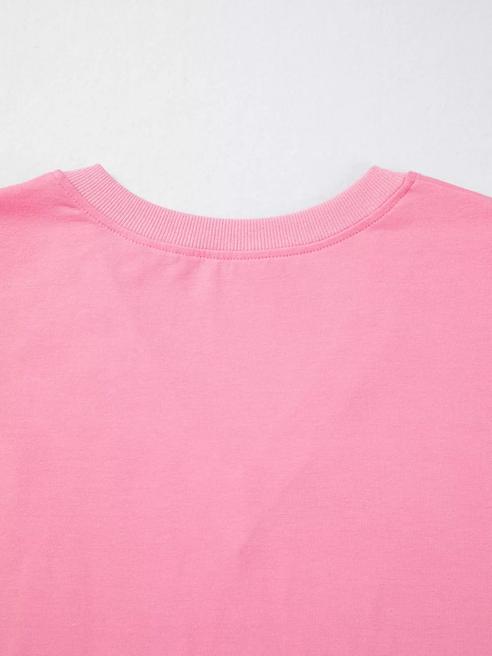 Solid Color V Neck Short Puff Sleeve Blouse, image 8