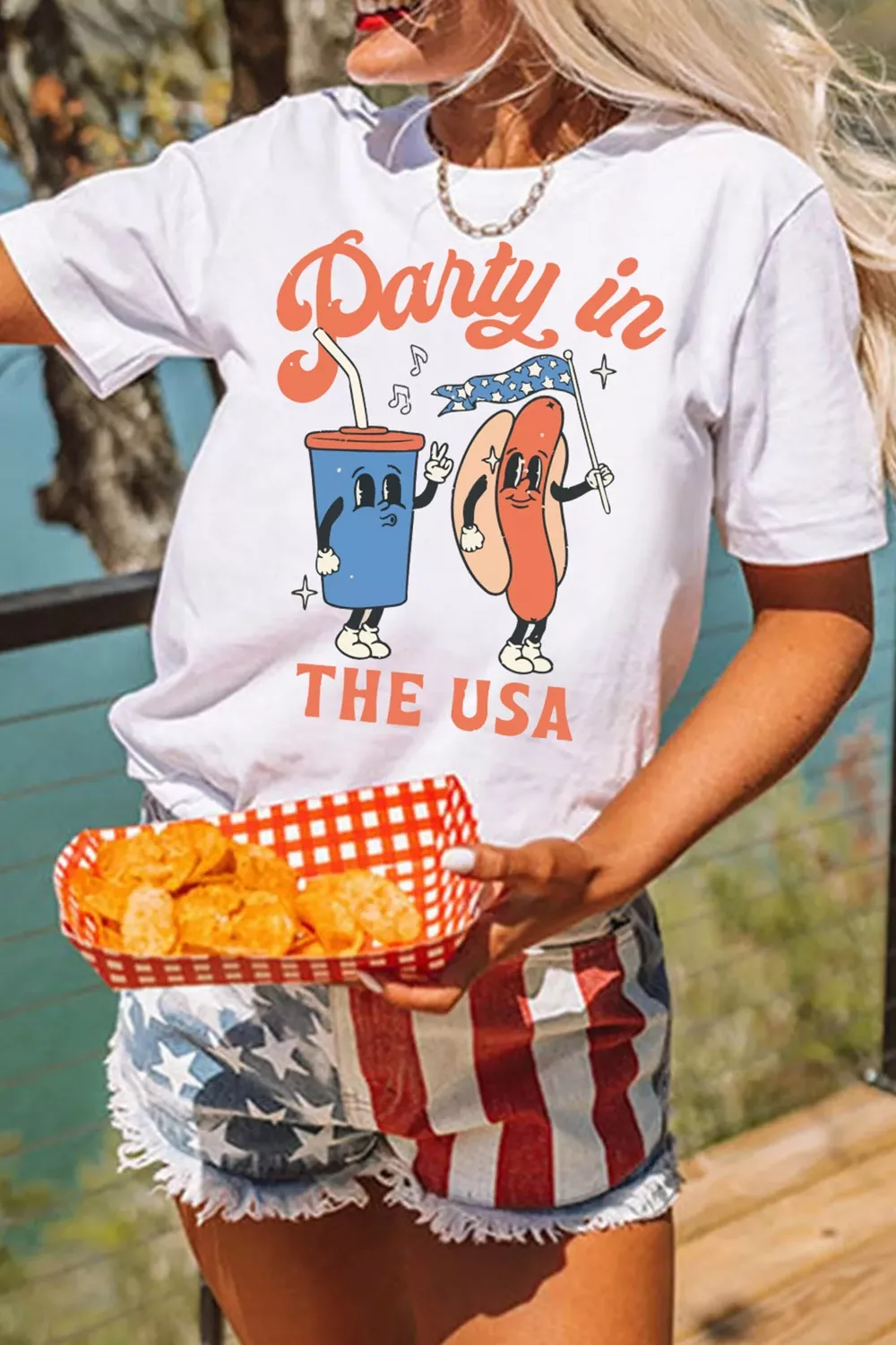 Party In The USA Patriotic Graphic Tee, image 6
