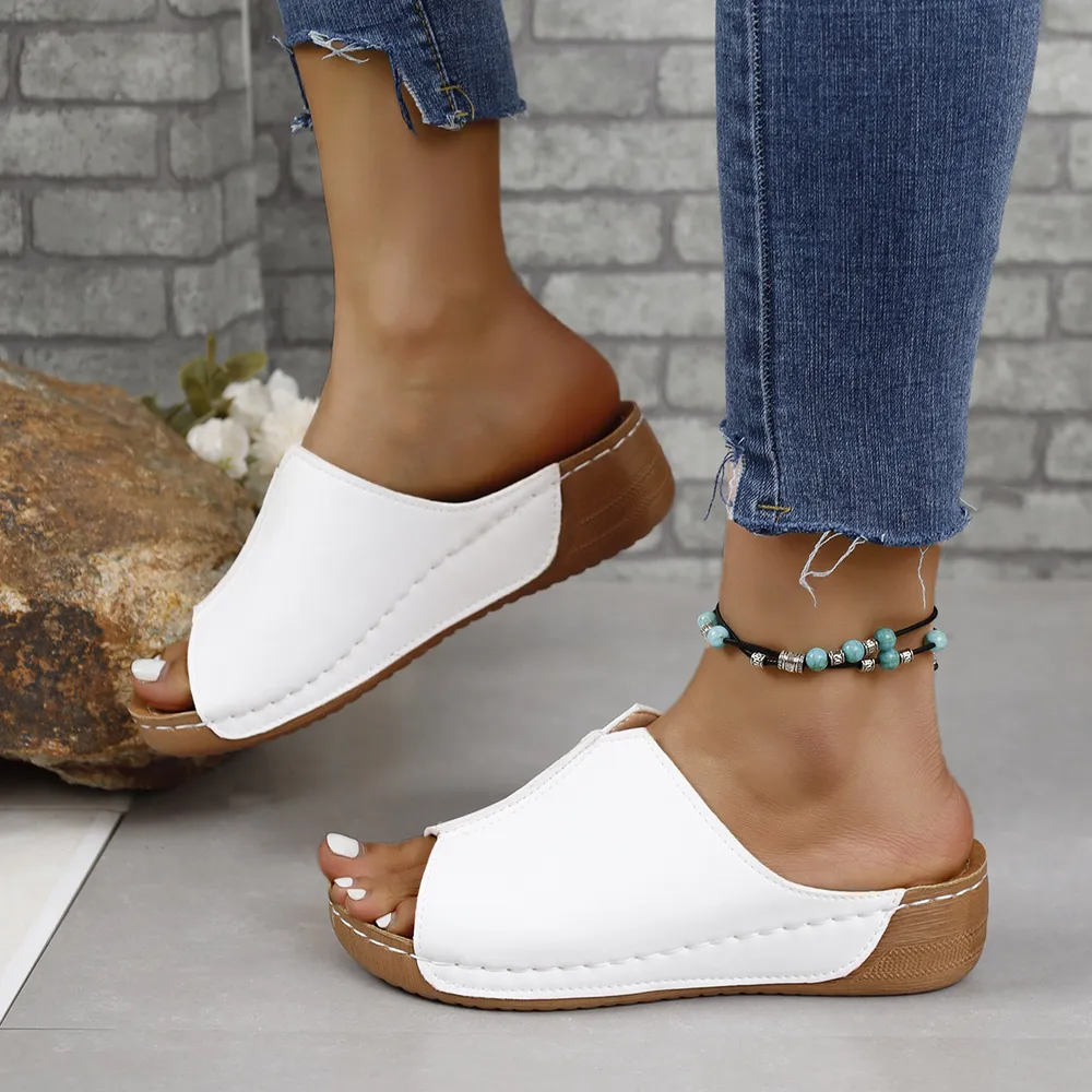 PU Leather Open Toe Sandals, image 11