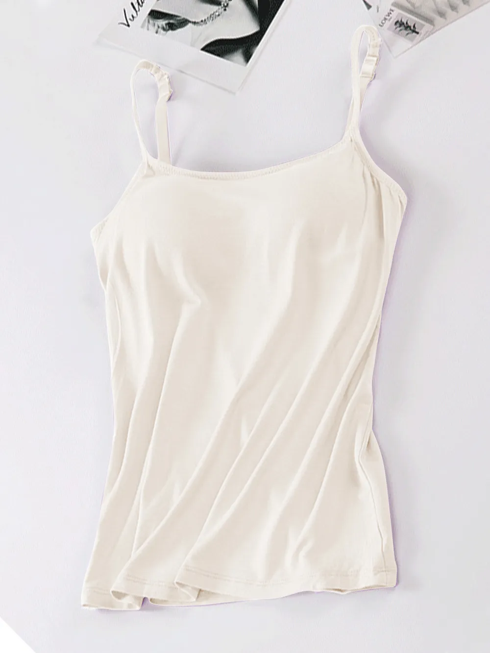 Scoop Neck Adjustable Strap Cami, image 3