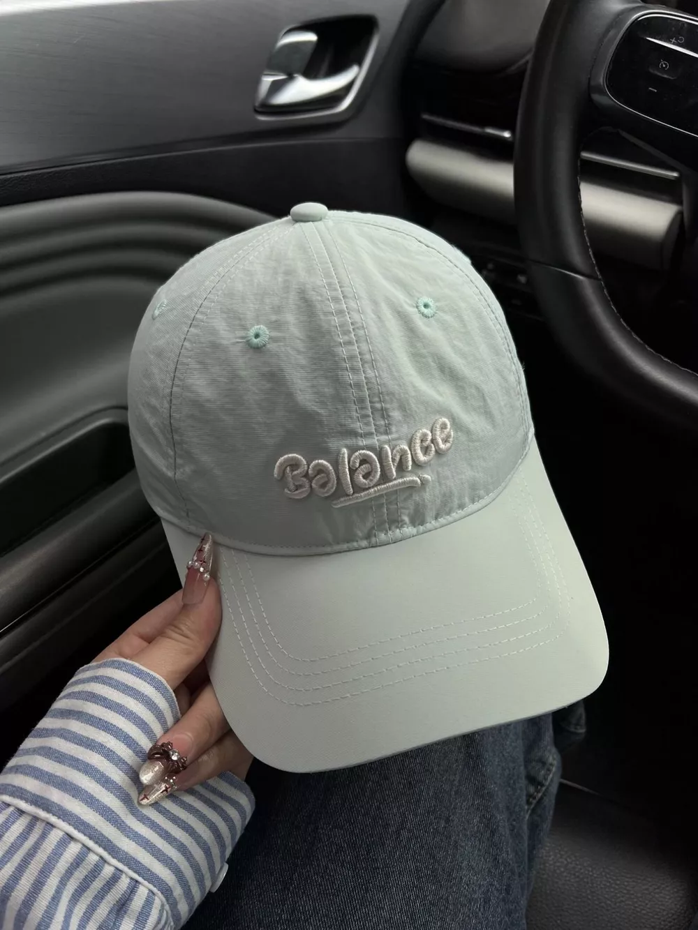 Embroidered Letter Baseball Cap, image 4