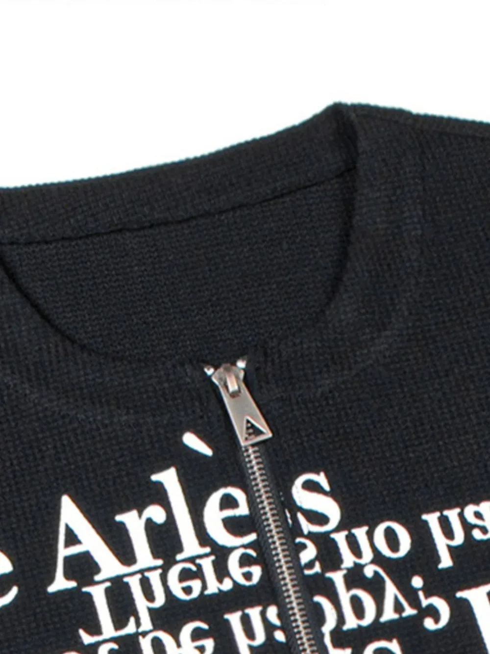 Men's Letter Quarter Zip Short Sleeve T-Shirt, image 7