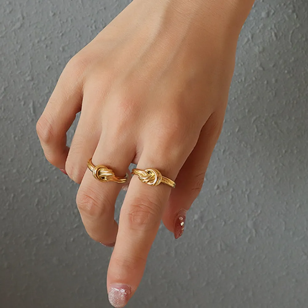 Titanium Steel Knot Ring, image 2