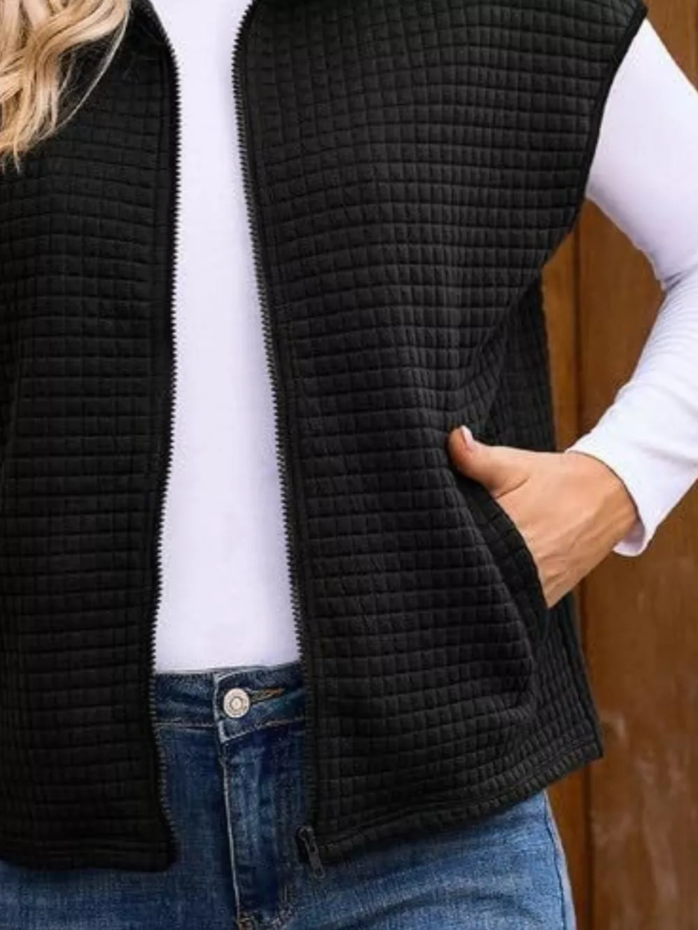 Zip-Up Vest Coat, image 5