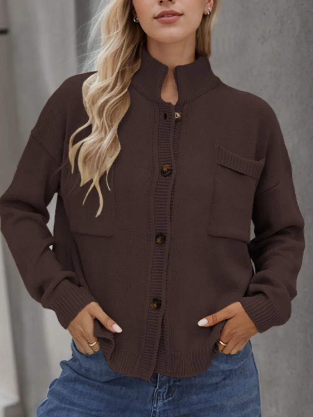 Button Up Long Sleeve Cardigan, image 12