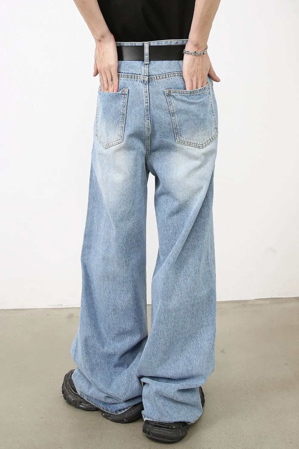 Men's Wide Leg Jeans, image 4