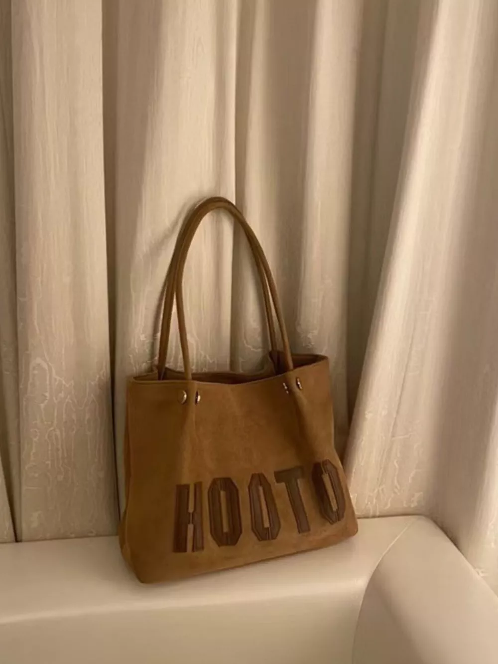 Lightweight Letter Tote Bag, image 4