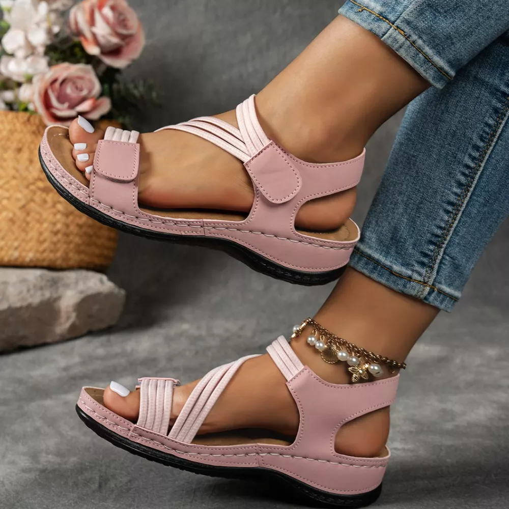 Open Toe Wedge Sandals, image 3