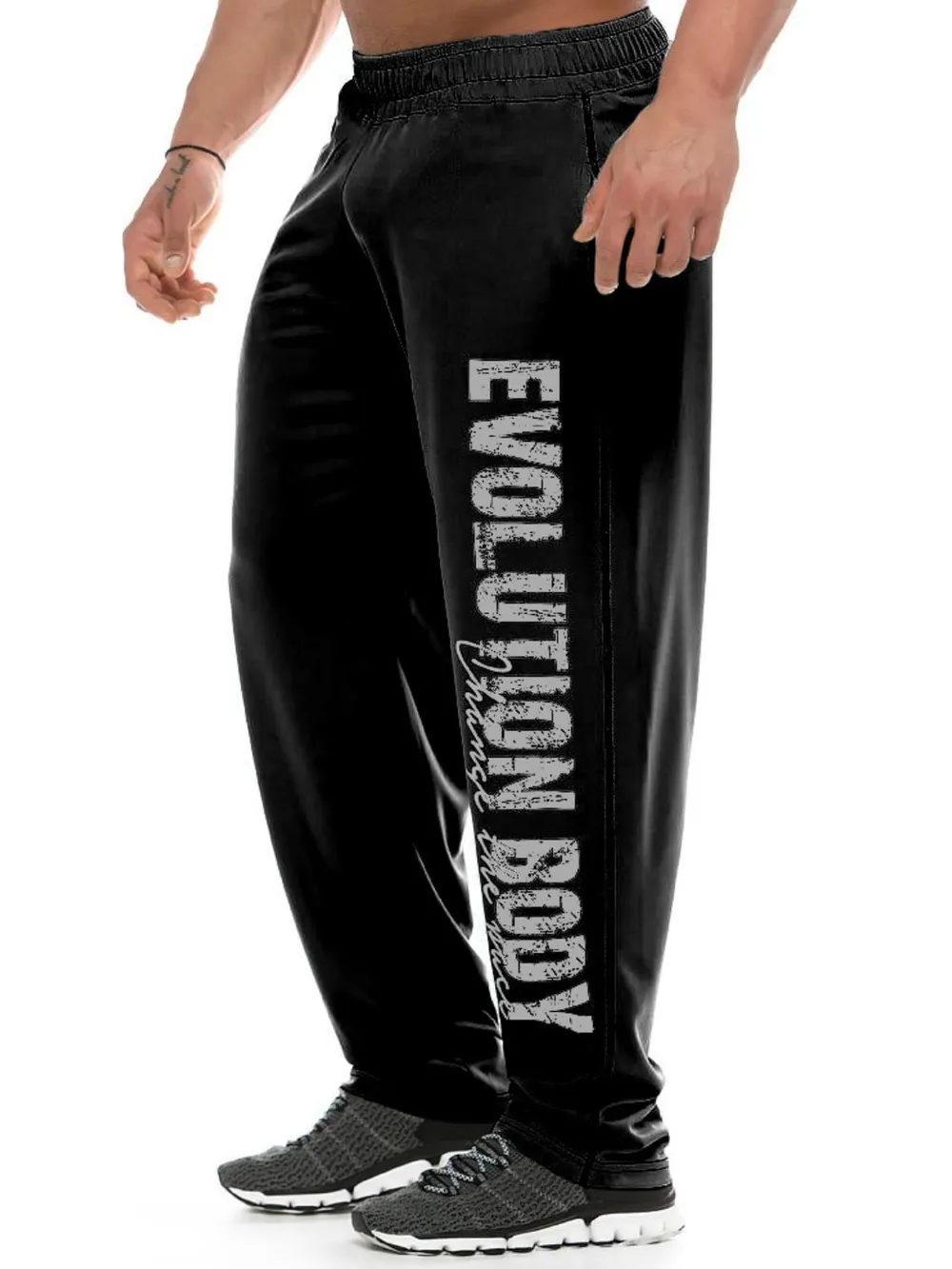 Men's Letter Elastic Waist Active Pants, image 5