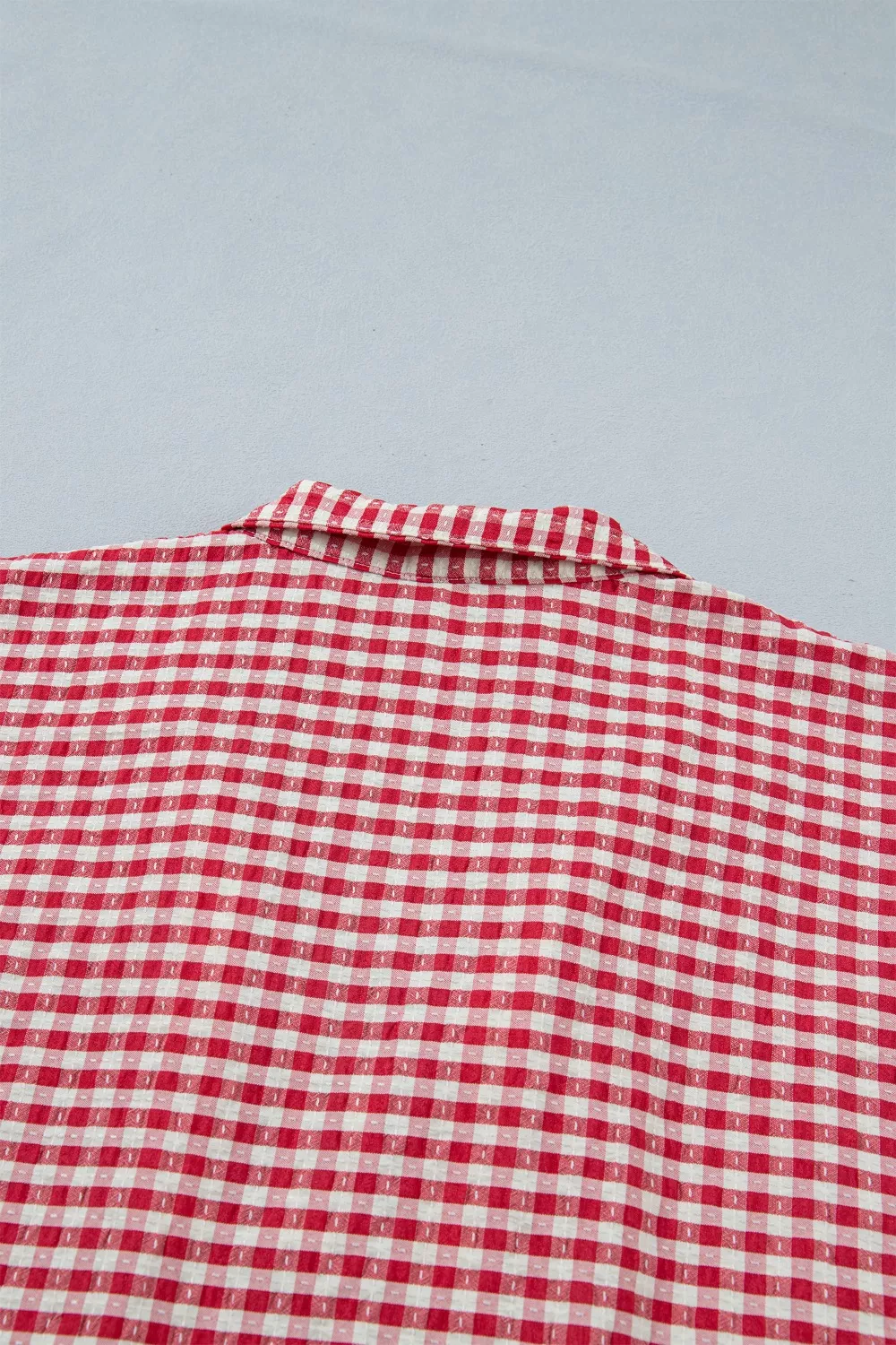 Gingham Half Sleeve Blouse, image 9