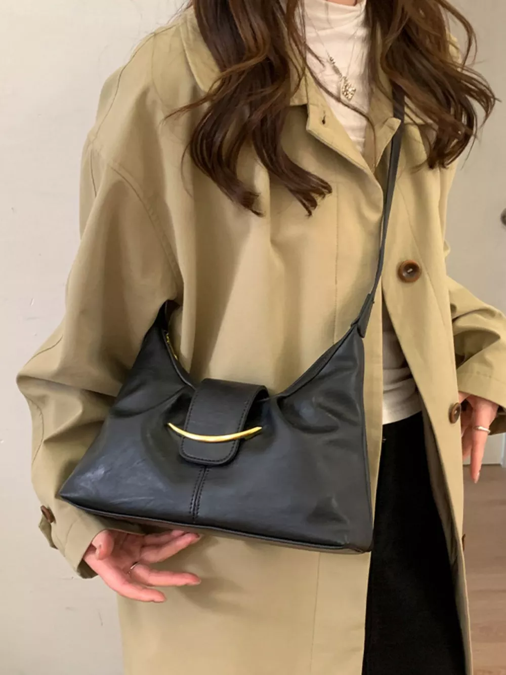 Buckle Adjustable Strap Crossbody Bag, image 2
