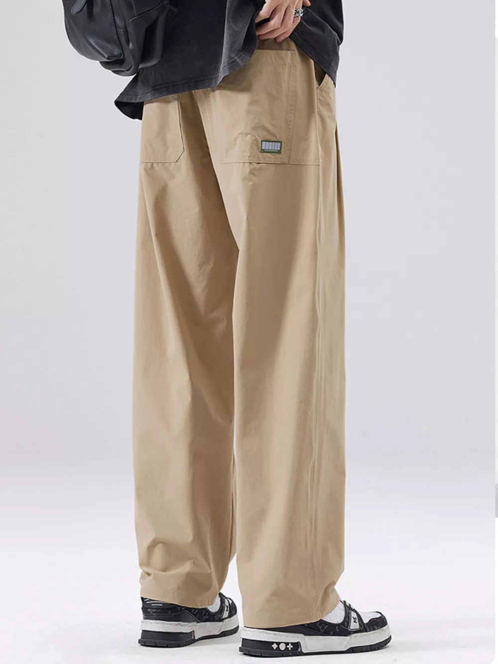 Men's Full Size Wide Leg Casual Pants Plus Size, image 3