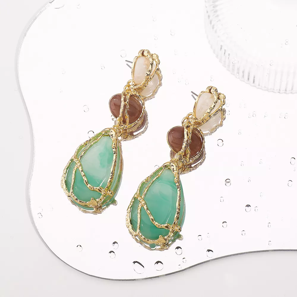 18K Gold-Plated Teardrop Earrings