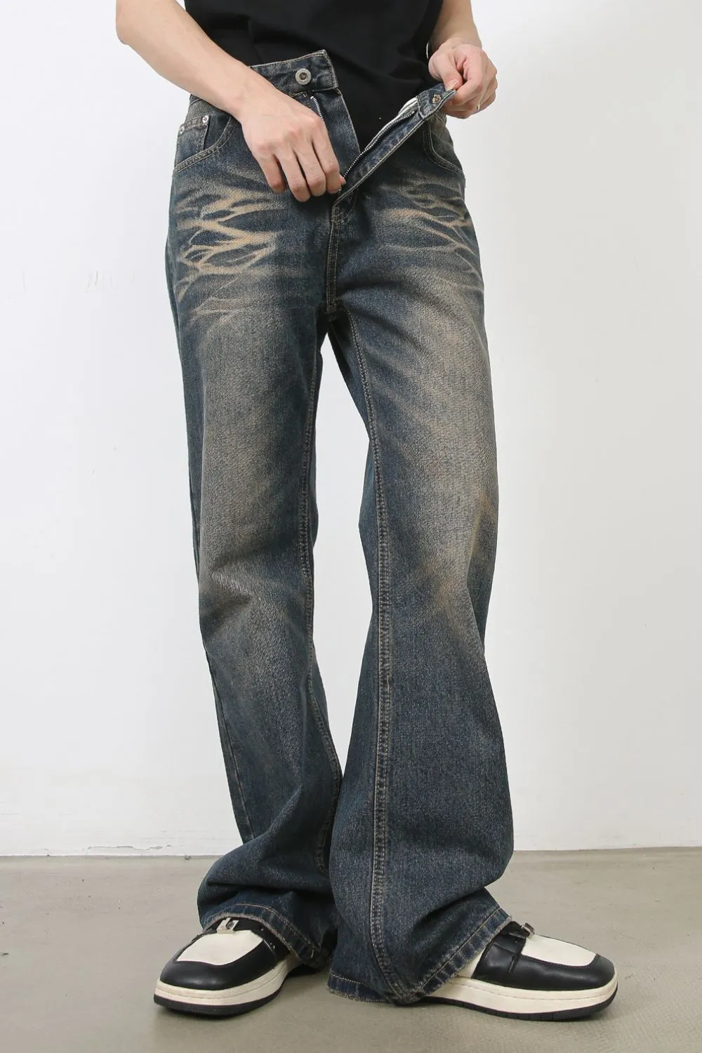 Men's Baggy Jeans with Pockets, image 2