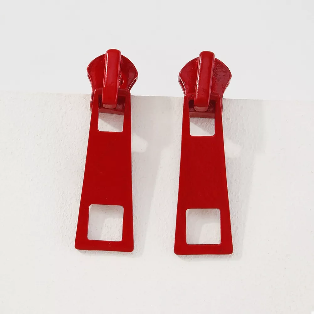 Colorful Zipper Drop Earrings, image 8