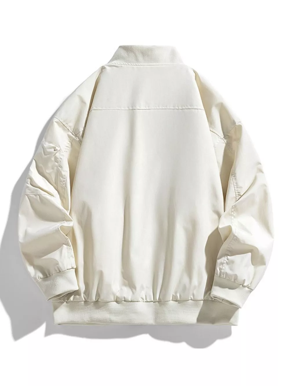 Men's Plus Size Casual Zipper Front Bomber Jacket, image 3