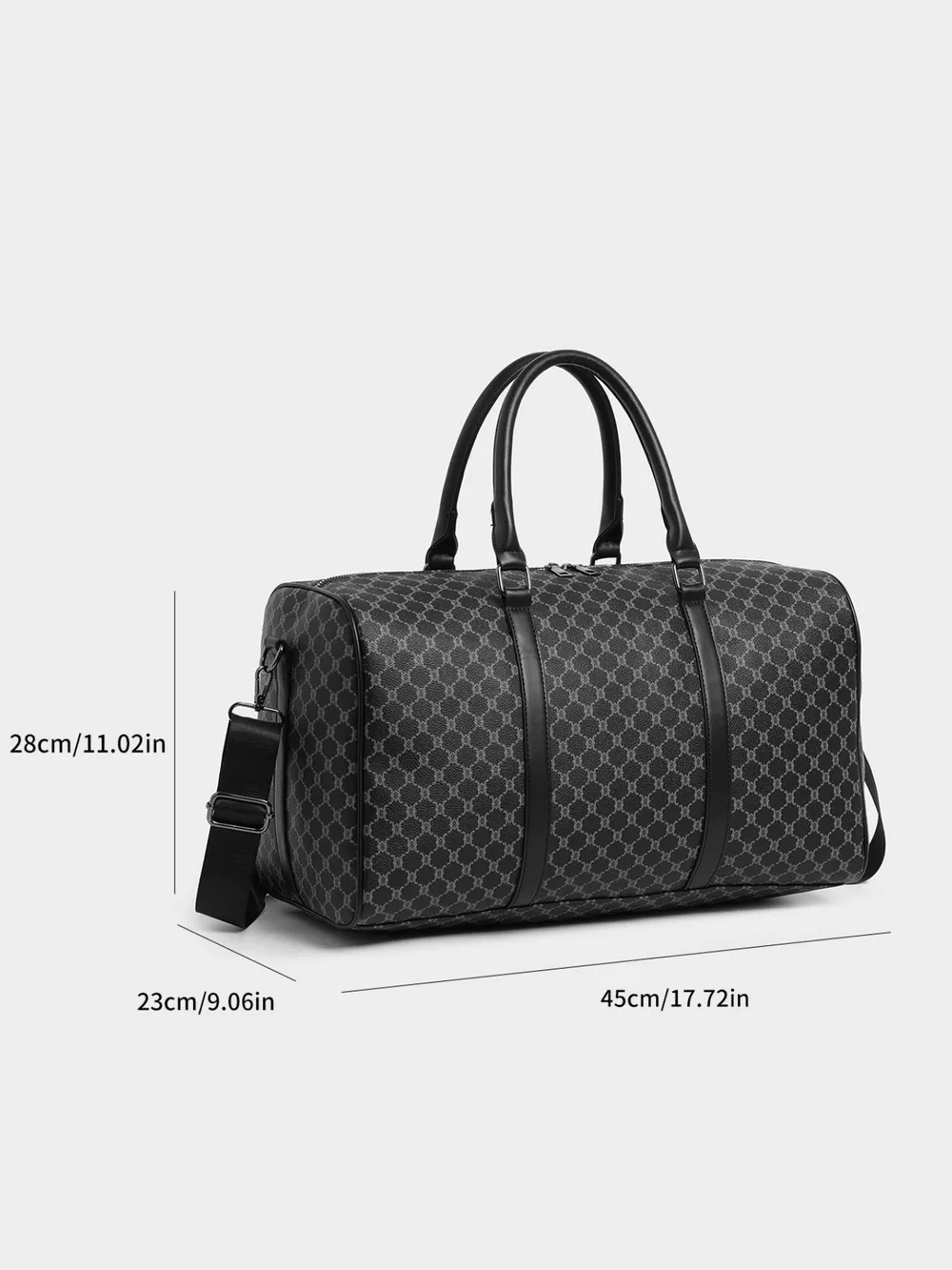 Geometric Pattern Travel Duffel Bag, image 7