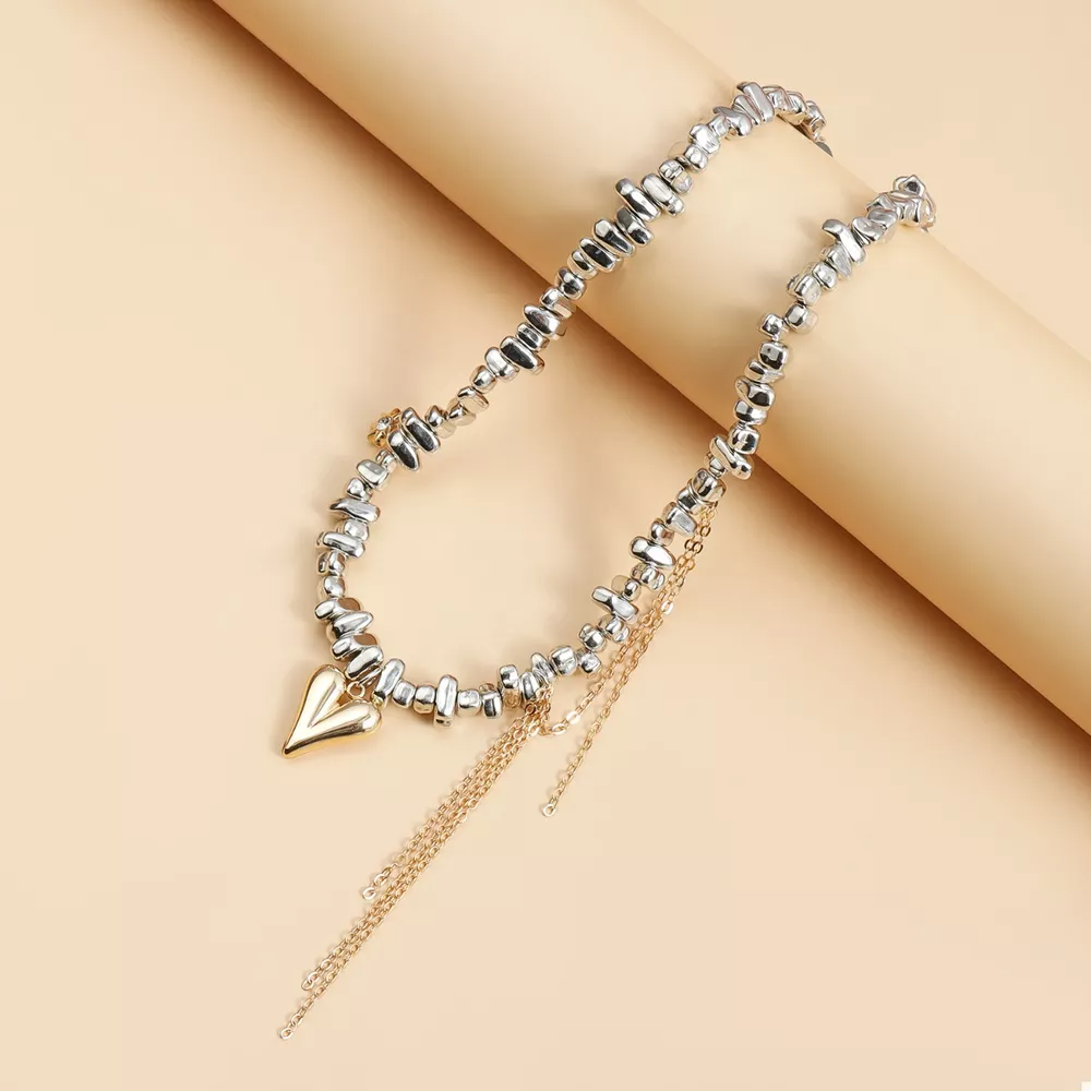 Silver-Plated Heart Necklace, image 5