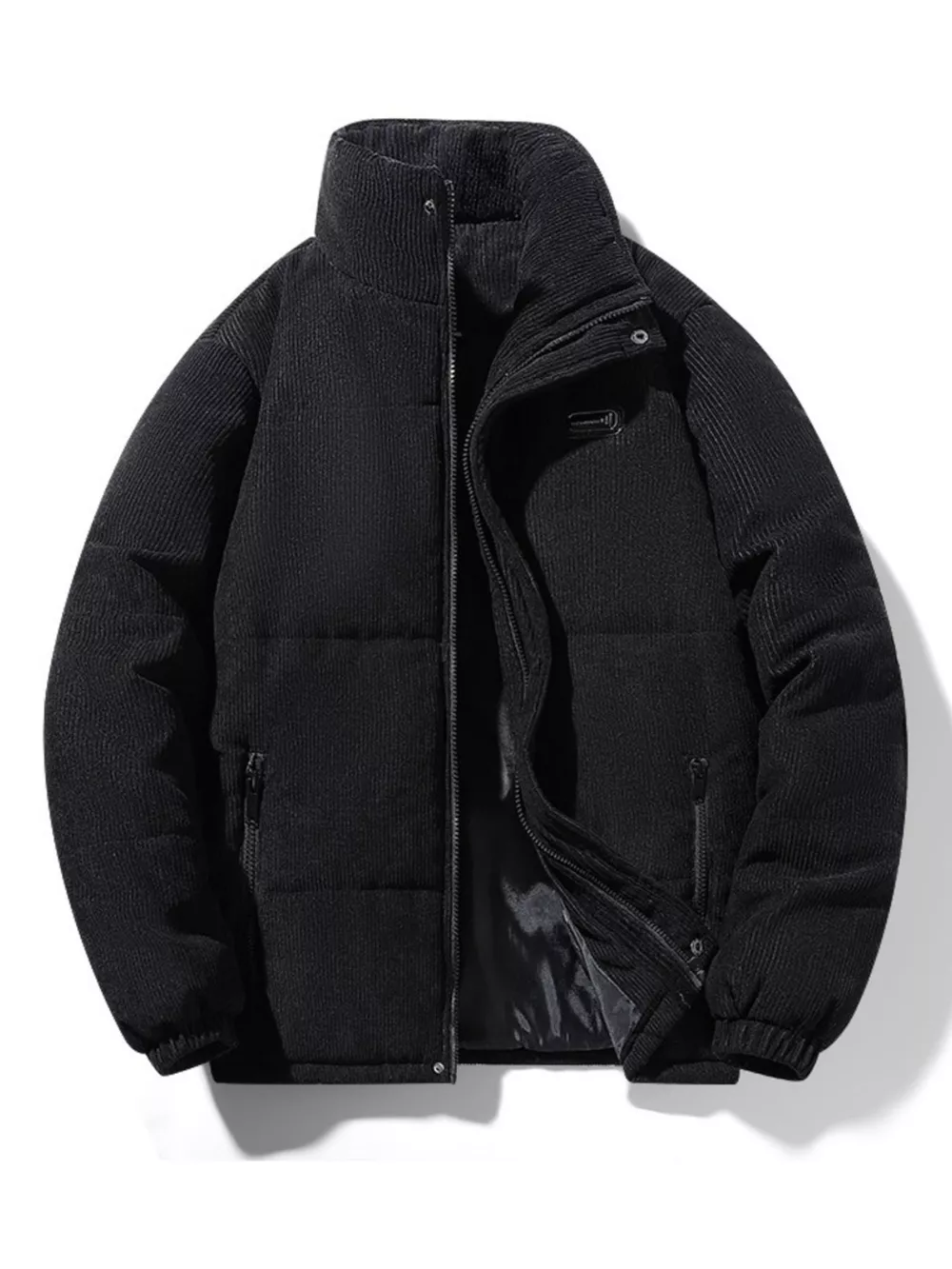 Men's Plus Size Corduroy Padded Winter Coat, image 7