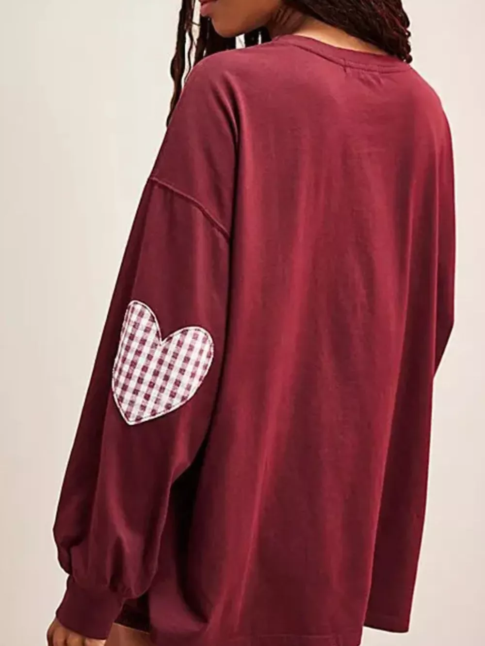 Heart Patch Long Sleeve Sweatshirt, image 5
