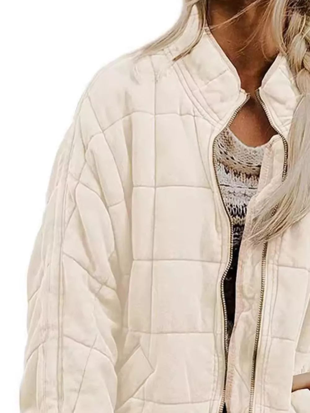 Quilted Zip Up Outerwear, image 20