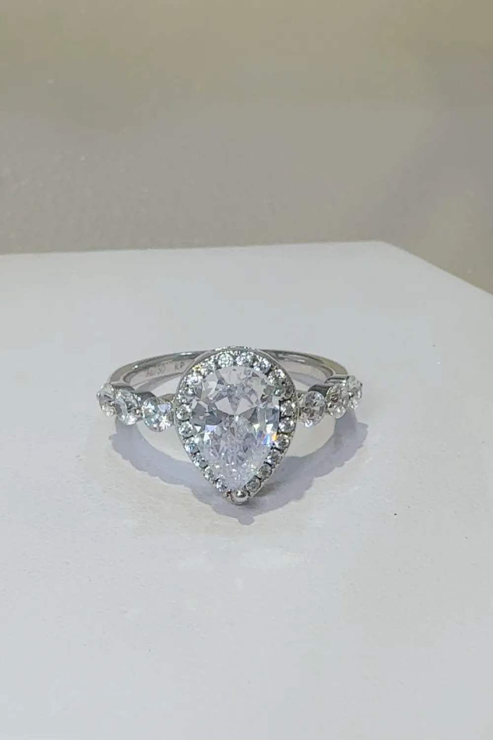 2 Carat Moissanite 925 Sterling Silver Ring, image 6