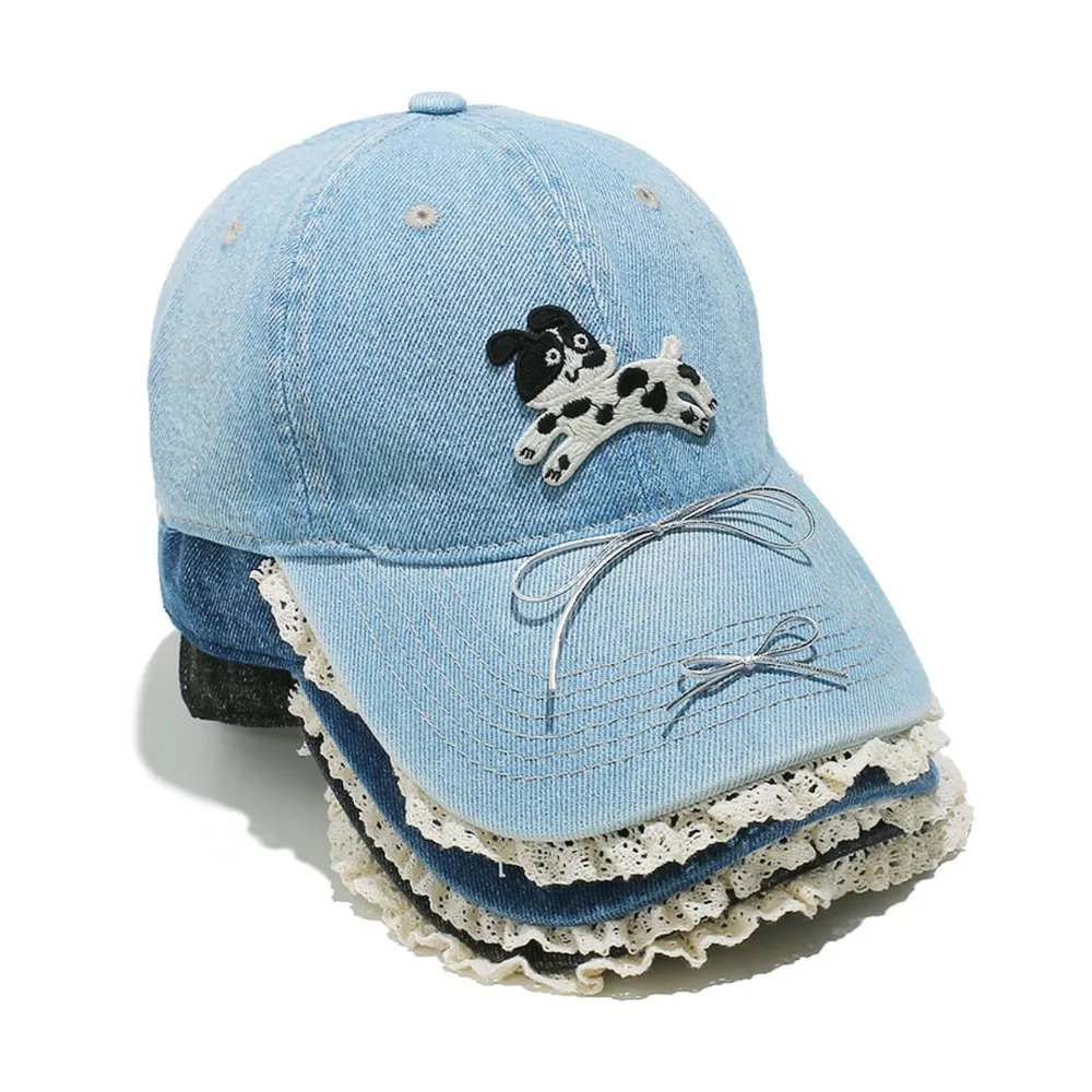 Dog Bow Adjustable Baseball Cap, image 2
