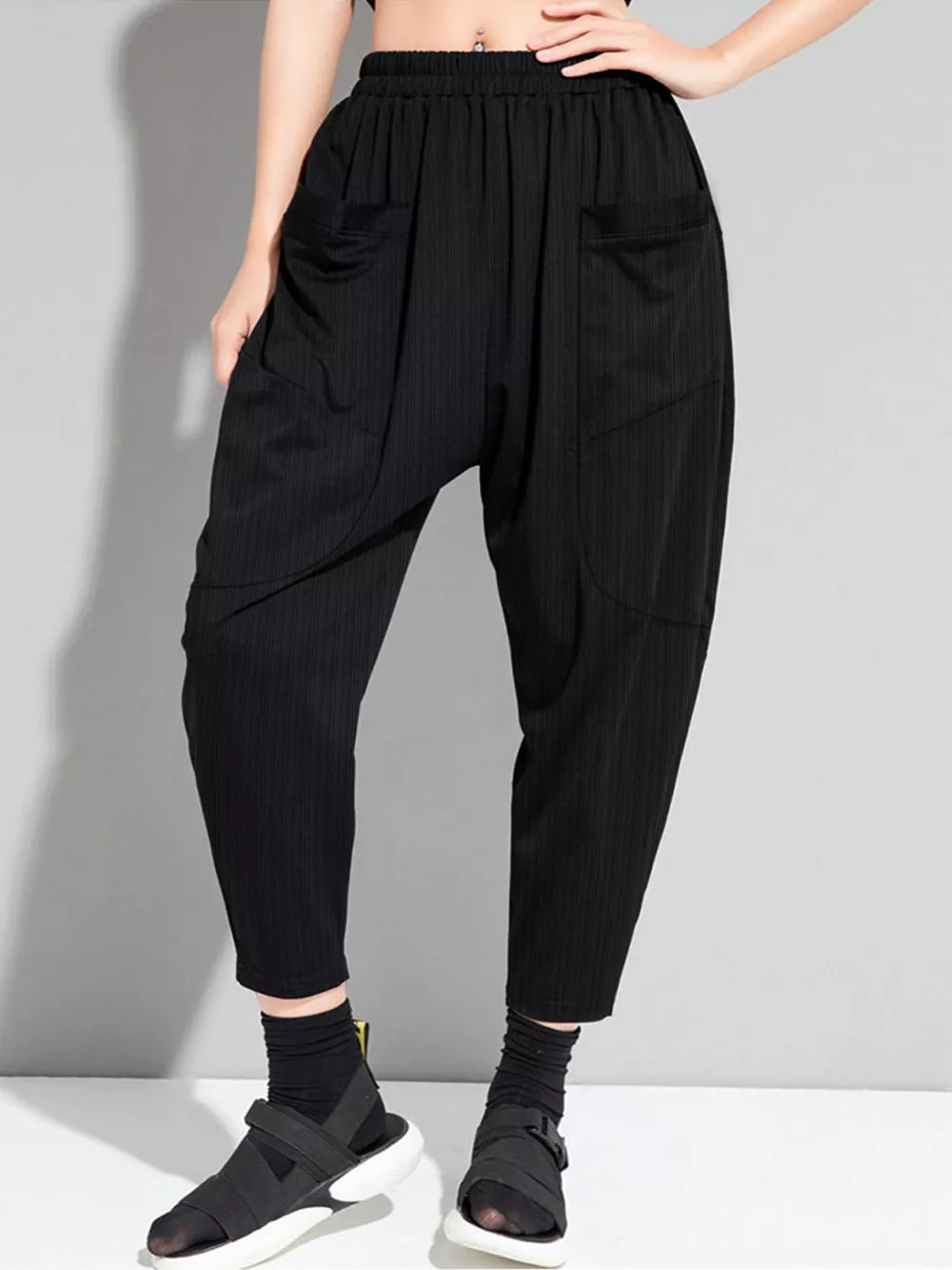 Plus Size Loose Fit Harem Pants