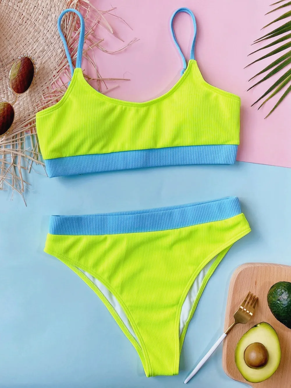 Scoop Neck Spaghetti Strap Two-Piece Swim Set, image 17