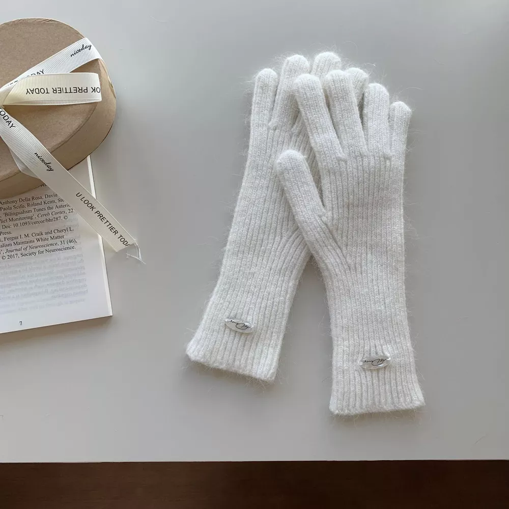 Ribbed Knit Touchscreen Gloves, image 8