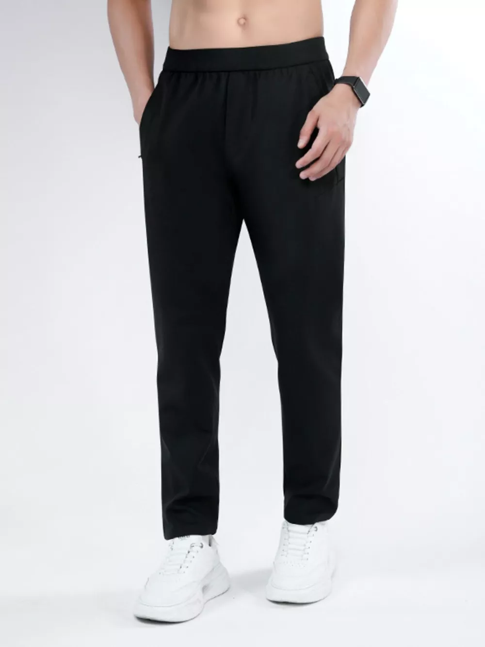 Men's Plus Size Slim-Fit Stretch Pants, image 2