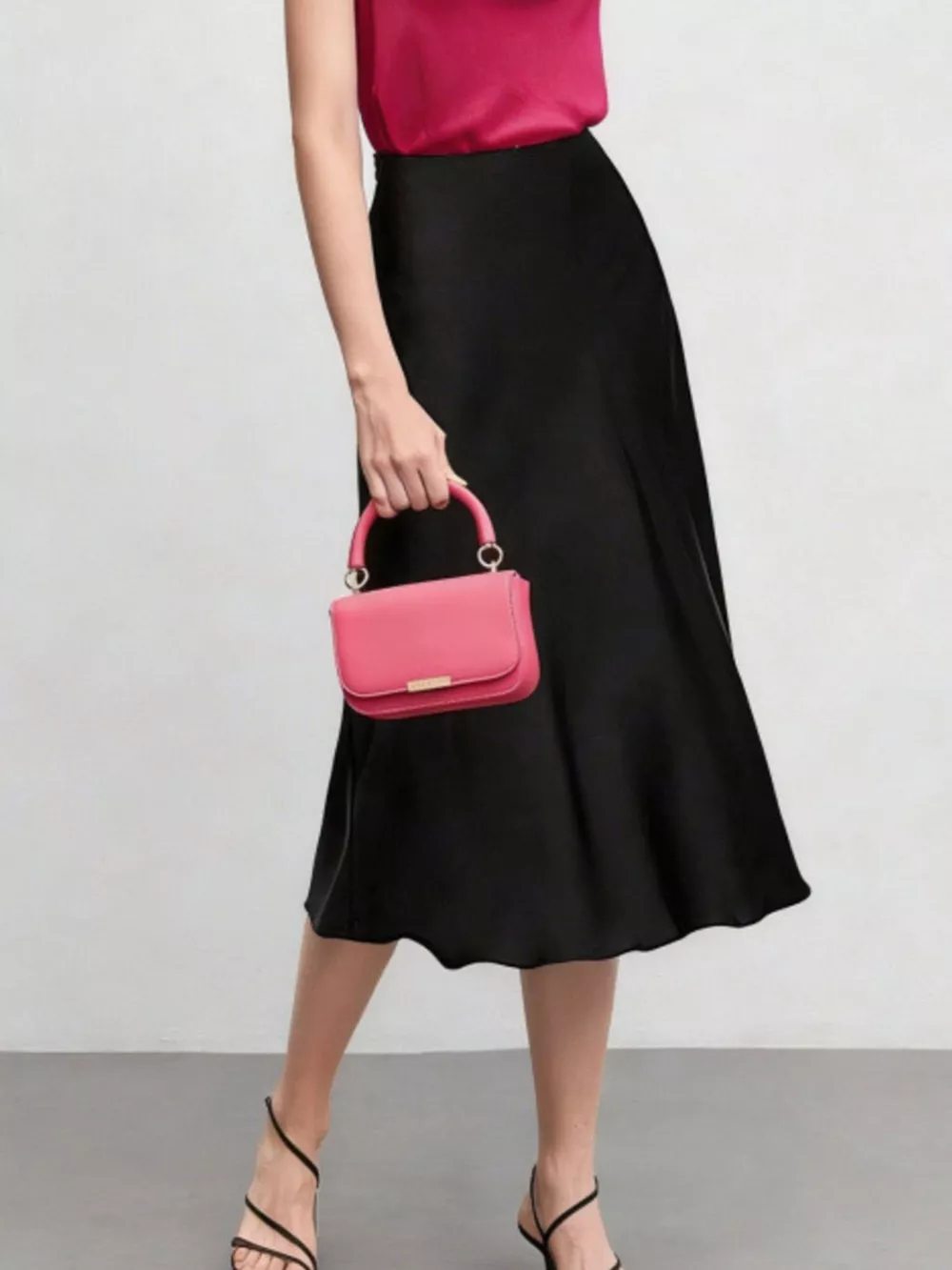 High Waist Midi Skirt, image 3