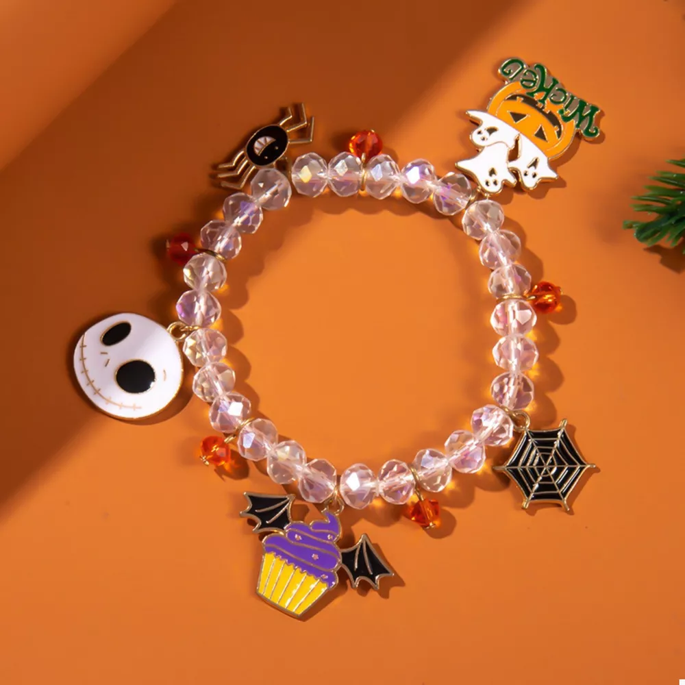 Halloween Beaded Charm Bracelet, image 2