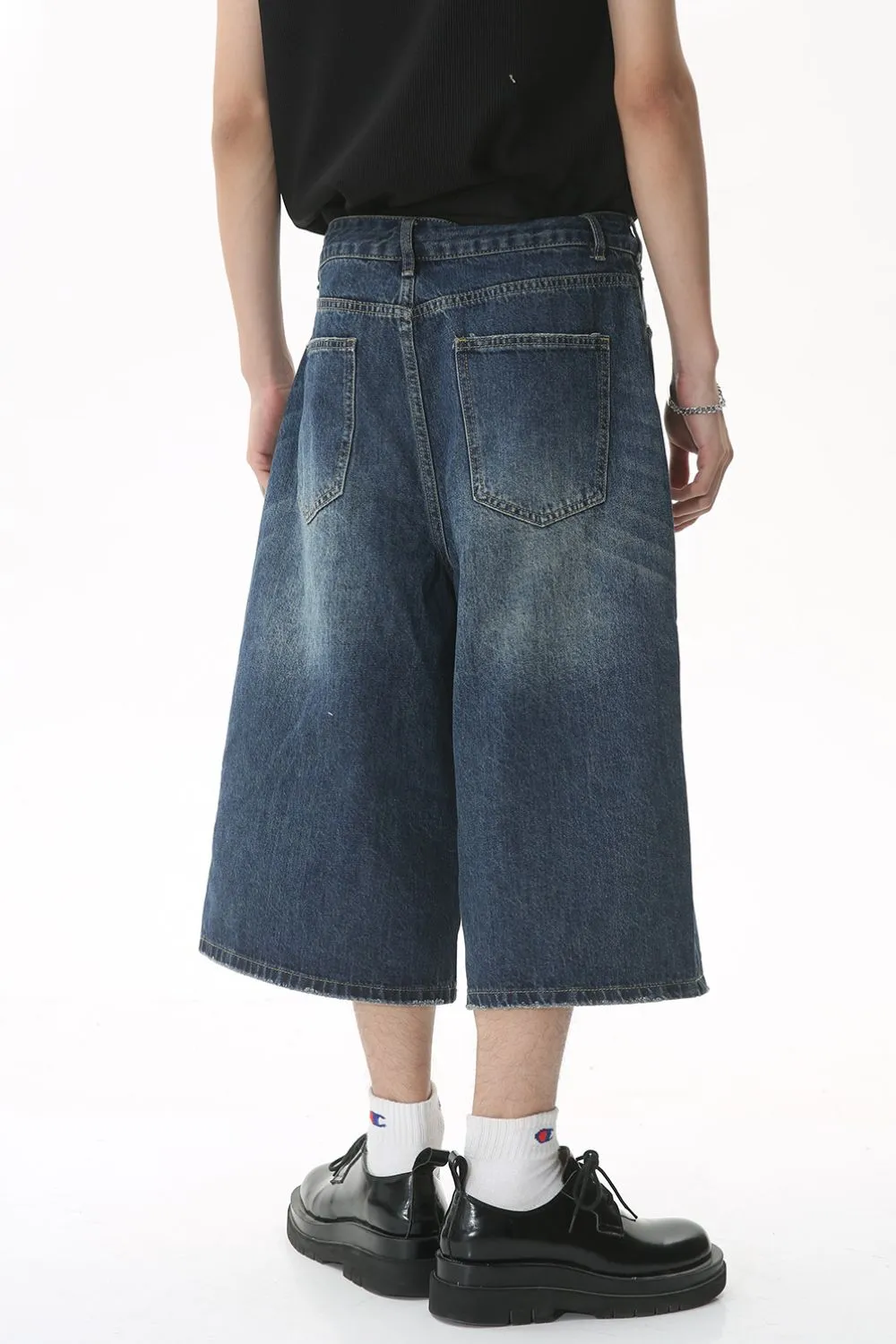 Wide Leg Cropped Jeans, image 4