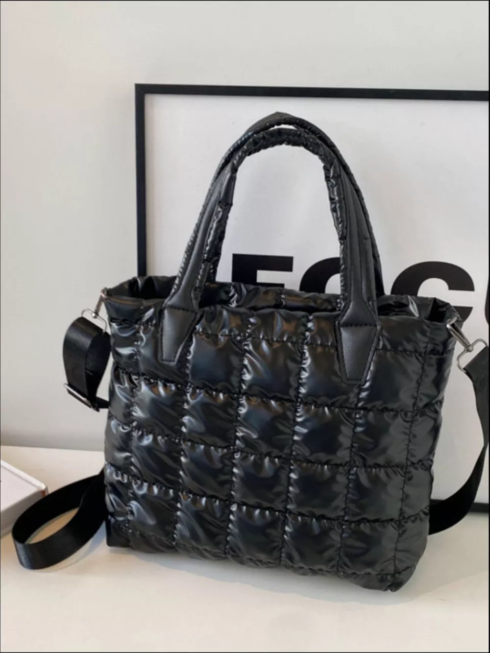 Bubble Textured Tote Crossbody Bag, image 3