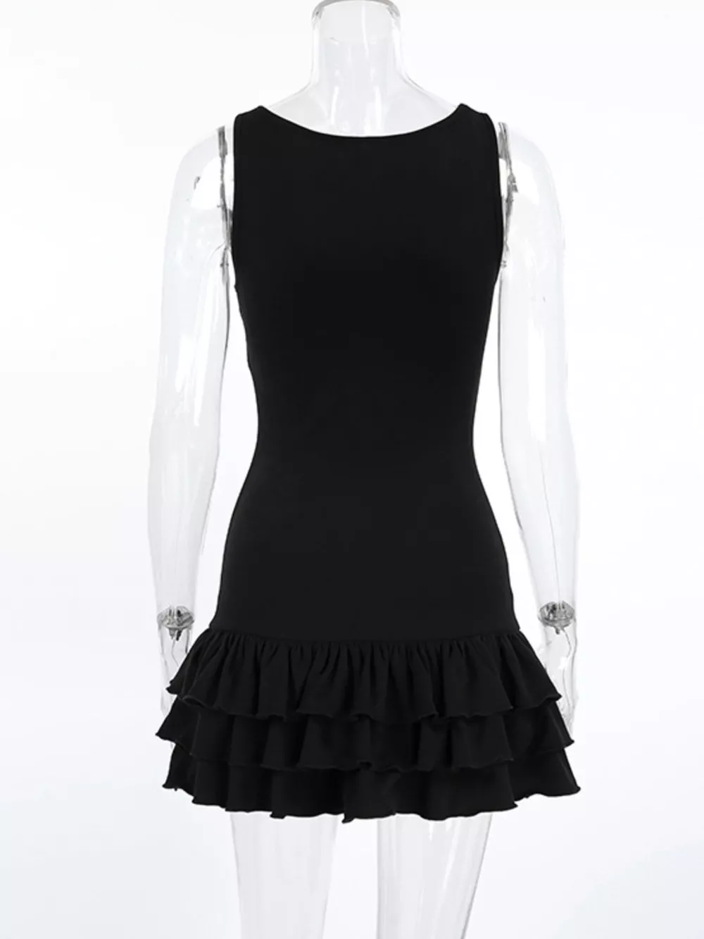 Ruffled Hem Round Neck Tank, image 7