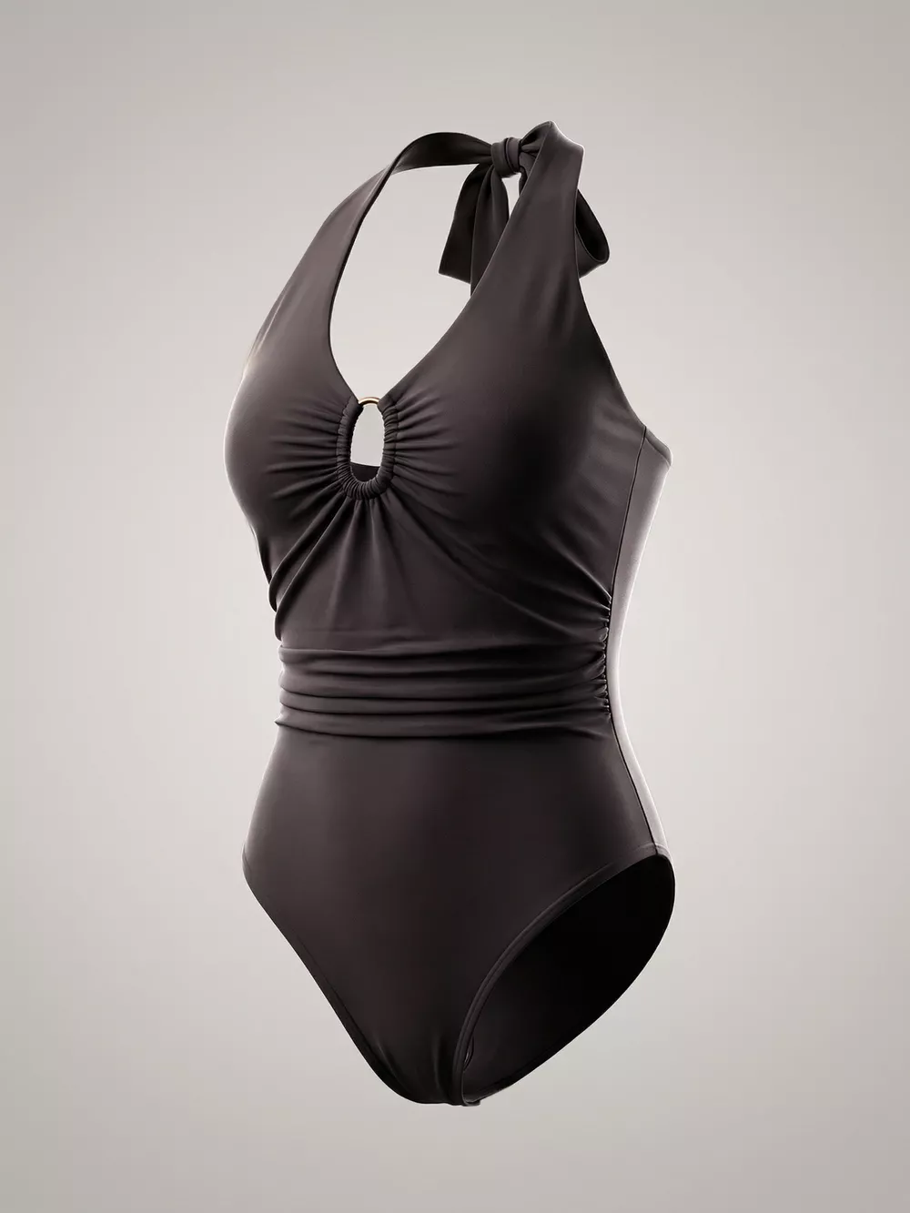 Halter Neck Ruched Bodysuit, image 2