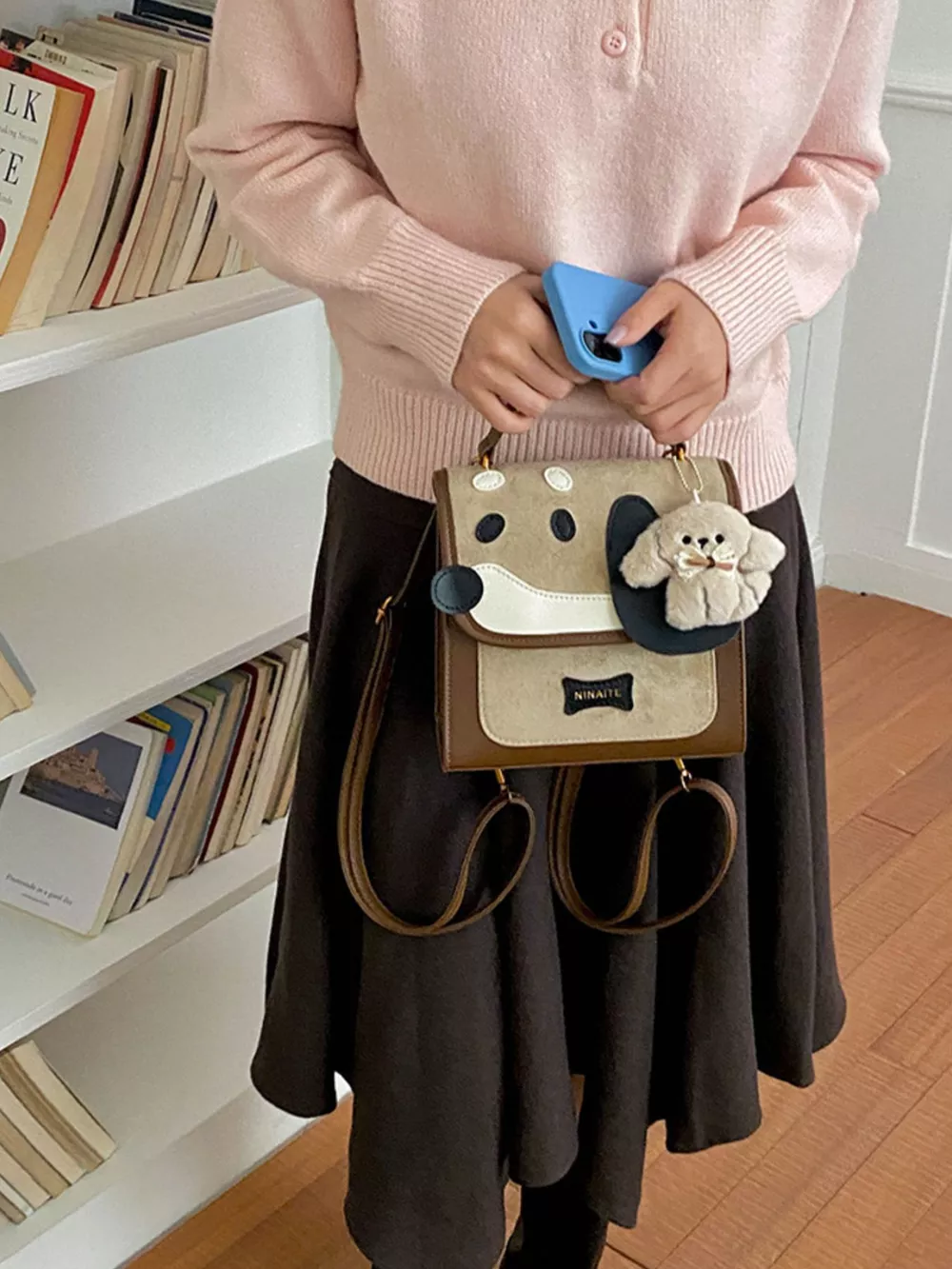 Color Block Backpack Bag, image 6