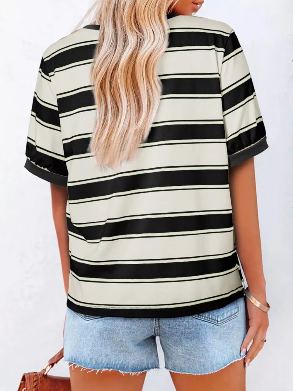 Striped Crew Neck T-Shirt, image 9